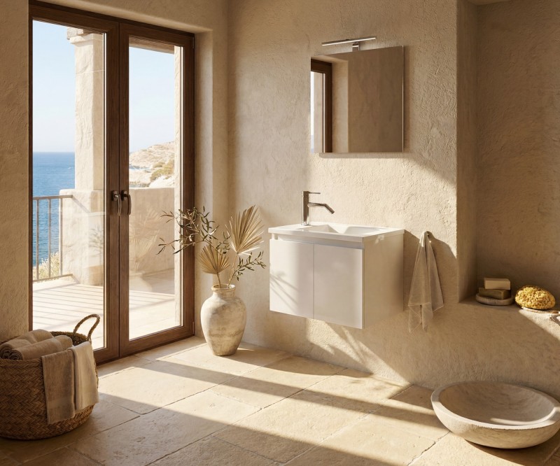 Pack ONET + lavabo + espejo + foco LED