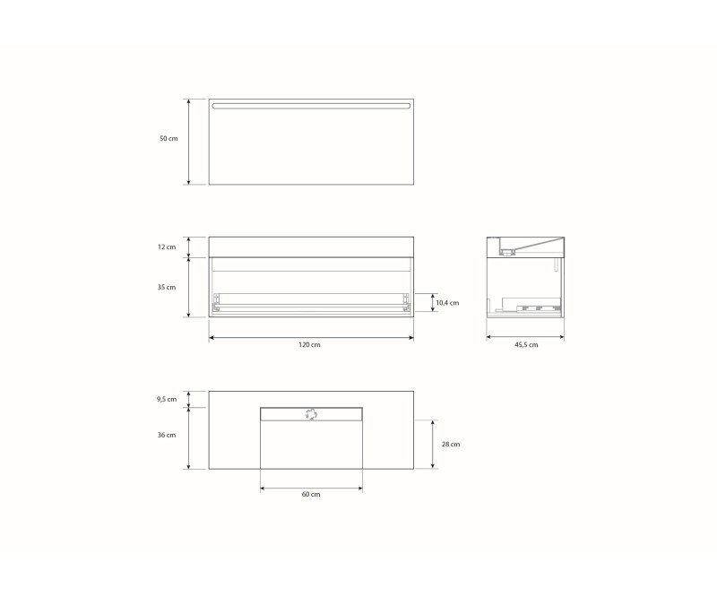 Pack NEOUVIELLE + lavabo Dekton + espejo LED