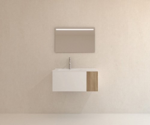 Pack YVOIRE + lavabo + espejo LED