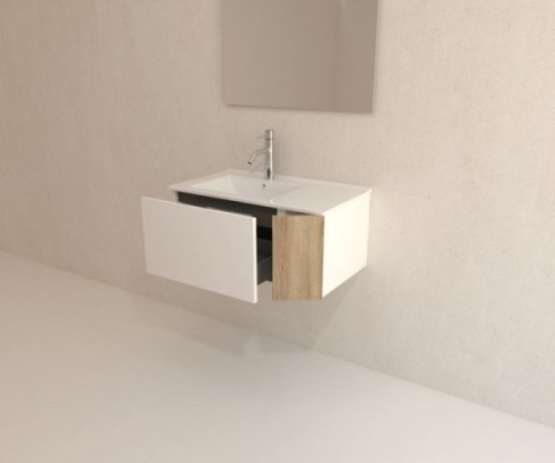 Pack YVOIRE + lavabo + espejo LED