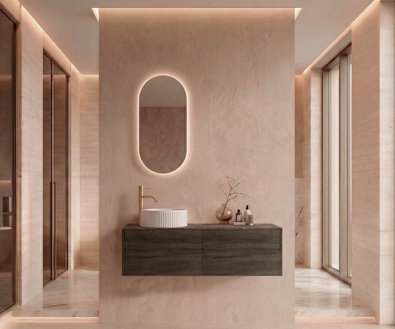 Pack ROCHELLE + encimera Dekton + lavabo estriado