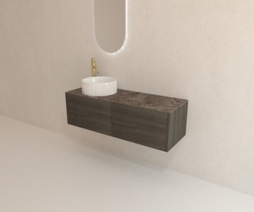 Pack ROCHELLE + encimera Dekton + lavabo estriado