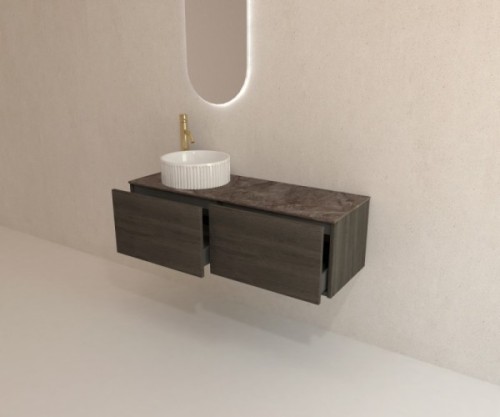 Pack ROCHELLE + encimera Dekton + lavabo estriado