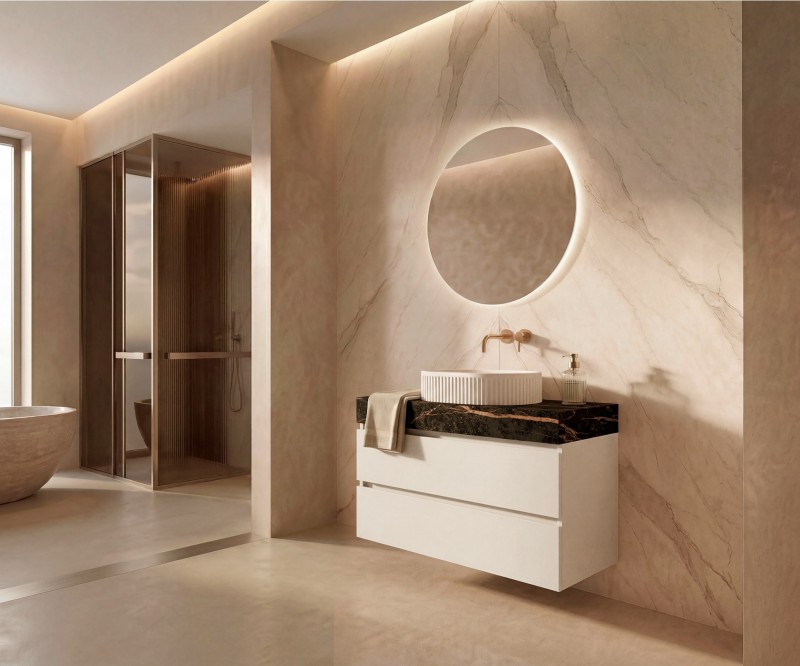 Pack BRIARE + encimera Dekton + lavabo estriado