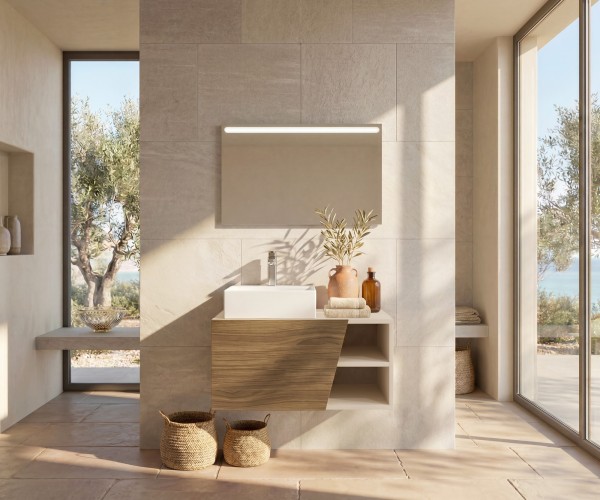 Pack CANNES + espejo LED + lavabo 2