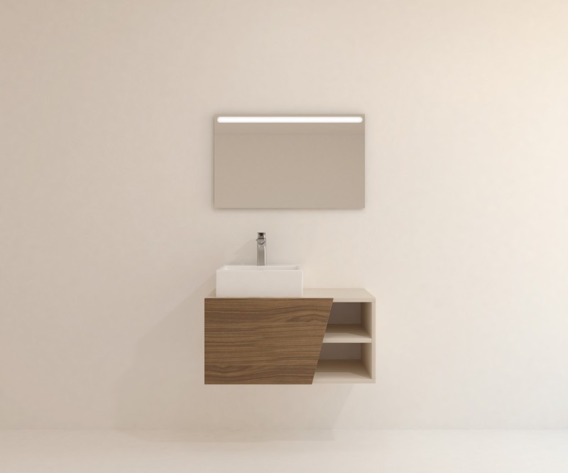 Pack CANNES + espejo LED + lavabo